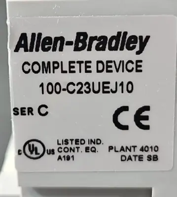 Allen Bradley 100-C23UEJ10 /C Contactor 3Ph Coil 24VDC 600VAC Max loc4B10