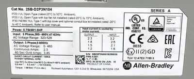 USED ALLEN BRADLEY 25B-D2P3N104