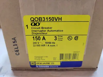 NEW SQUARE D QOB3150VH