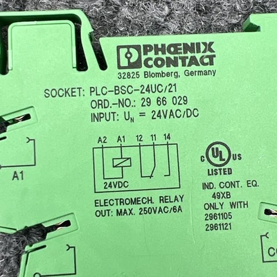 Used Phoenix Contact PLC-BSC-24UC/21, 2966029 Relays & Switches California US | Davliegogo LLC #1707299