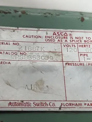 Used ASCO WPS8353C39 Solenoid Valves Ohio US | Surplus Asset Holdings #1365665
