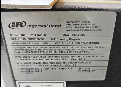 USED 2016 INGERSOLL RAND IRN25H-CC HV