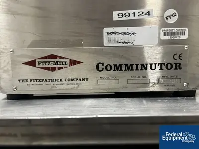 USED Fitzpatrick Fitzpatrick L1A Comminutor Fitzmill, S/S