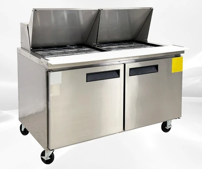 171-0220 60" Mega Top Self Contained Sandwich Prep Table Cooler
