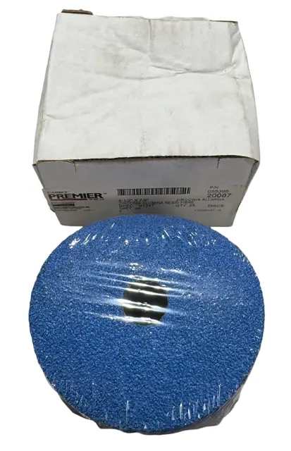 Carbo PREMIER 4-1/2" x 7/8" Resin Fiber Sanding Discs 36 Grit Zirconia Alumina 25 Pack