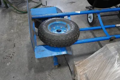 Strapping Dispenser Cart with Tool and 2 Wheel Dolly - Bad Wheels