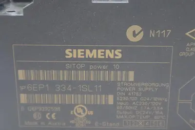 Siemens Sitop Power 10 6EP1334-1SL11/6EP1 334-1SL11 STOCK K-3826