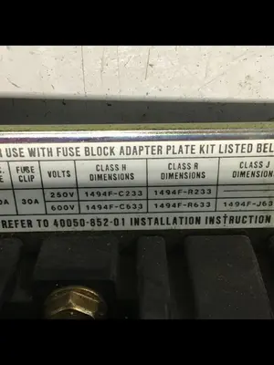 USED ALLEN BRADLEY 1494F-C633 SER B