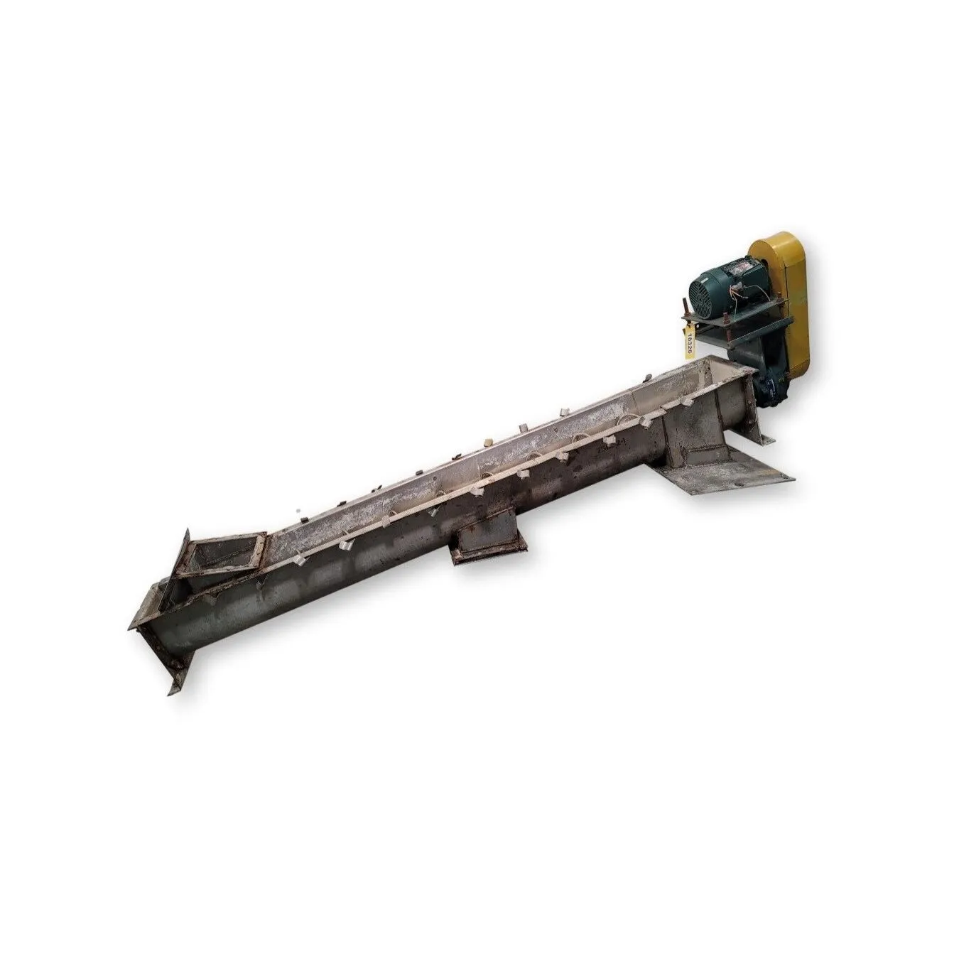 Used 9" dia. X 8' long Industrial Stainless Steel Screw Feeder Auger Conveyor