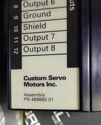 USED CUSTOM SERVO MOTORS INC. 469882-01