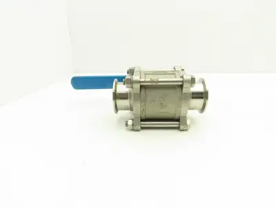 VNE EG90CC-6-2 2" 1000WOG 316 Stainless Sanitary Tri-clamp Ball Valve