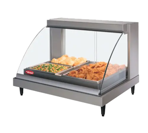 Hatco GRCDH-2P 32 1/2" Full Service Countertop Heated Display Case - (1) Shelf, 120v