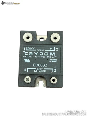 Used CRYDOM DC60S3 Relays & Switches Kentucky US | Industrial Parts R Us Inc. #1486519