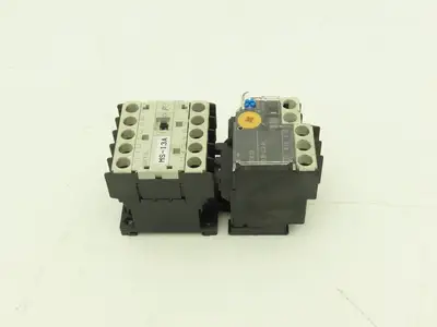 Fuji SK12L Motor Starter Contactor 5.5kW 600V & Overload 0.8-1.2A Lot of 2