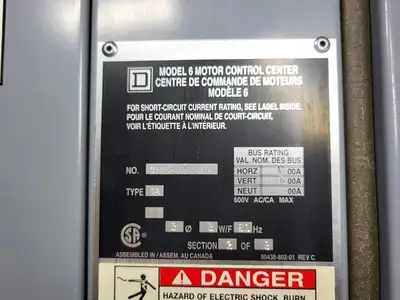 USED SQUARE D MODEL 6