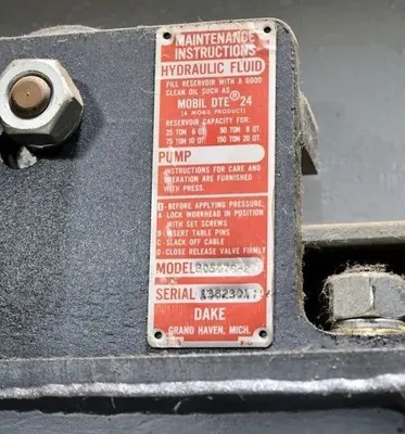 Dake 805076-2 Fabricating/Presses, Straightners | Machinery Central (7)