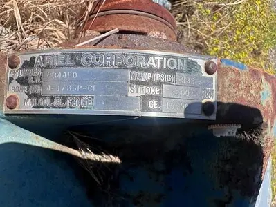 Ariel 8” x 4.125” Tandem SP Cylinder SN C-34479 C-34480