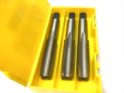 USED MARXMAN METRIC HSS TAP SET M14 X 2.0 D7 4-FLUTE ‎3-19/32″ OAL 3-PACK
