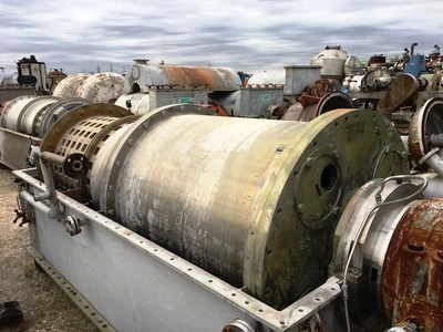 (2) Bird 36 x 96 screen bowl decanter centrifuges, 316SS.