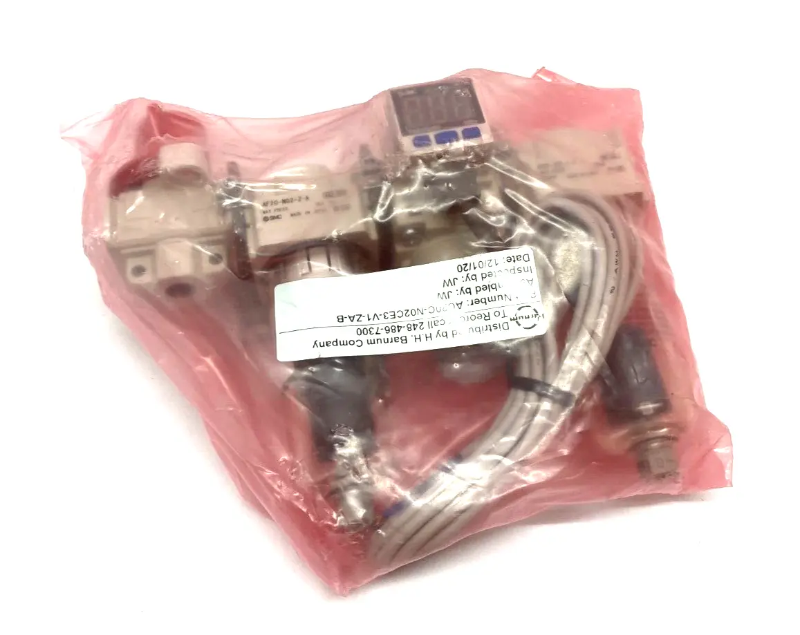 AC20C-N02CE3-V1-ZA-B | SMC  Modular Air Filter and Regulator Unit w/ Lockout - New