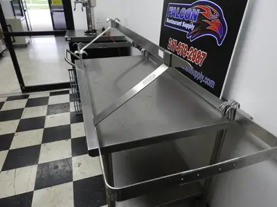 Used Falcon Restaurant Supply Used Overhead Stainless Steel Pot/Utensil Hanger Rack 72"x24"x12.5" Restaurant Equipment (Miscellaneous) Illinois US | Falcon Restaurant Supply #1376499