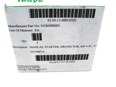 NEW SEALED SCHNEIDER GV2ME14 MANUAL STARTER