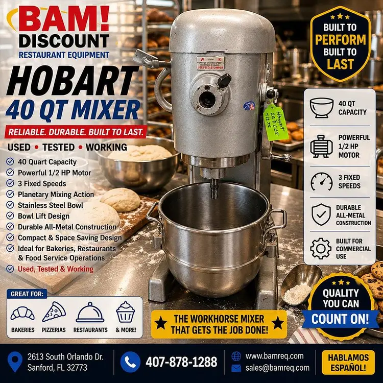 Used HOBART D 340 Planetary Mixers Florida US | BAM Discount Restaurant Equipment #1263861