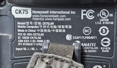 HONEYWELL CK75 Working Bar Code Scanners + Dual Charging Cradle + 5 bat (BIN532)