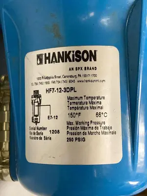 Used HANKISON HF7 12 3DPL Filters Ohio US | Surplus Asset Holdings #1242686