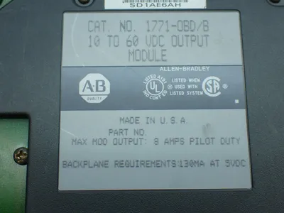 Used ALLENBRADLEY 1771OBD/B PLC Input & Output Ohio US | HGR 24 #879750