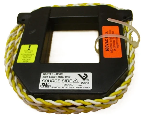 Veris H6811Y-0800 800A CT Current Transformer, For Energy Meter [New]