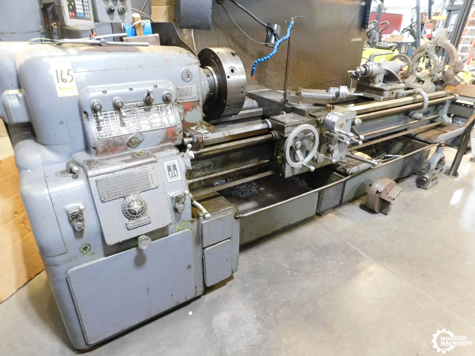 18.5" x 78" MONARCH "TOOLMAKERS 60" ENGINE LATHE W/DIGITAL READOUTS - (2) CHUCKS - (3) STEADY RESTS