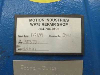 Foote Jones Inline Gear Reducer Drive with Motor Mount 244:1 Ratio