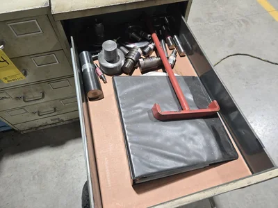 Filing Cabinet and Contents; Mixed Thread Gages