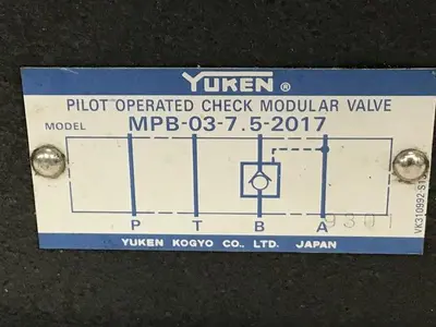 USED YUKEN MPB-03-7.5-2017