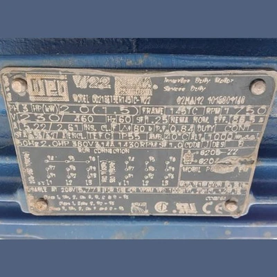 USED WEG 00213113ER145TC-W22