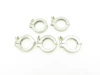 MKS Instruments 100312906 Aluminum Wing Nut Clamp NW 50 ISO-KF Flange Lot of 5