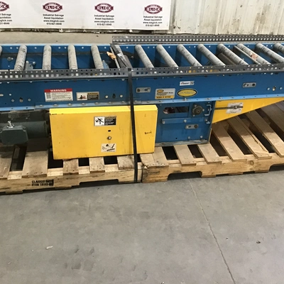 Hytrol SN: 457492 Driven Belt Conveyor – Gravity Roller Conveyor