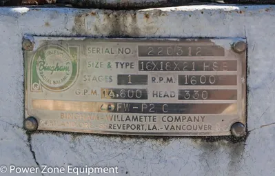 NEW SULZER BINGHAM 16X18X21 HSB