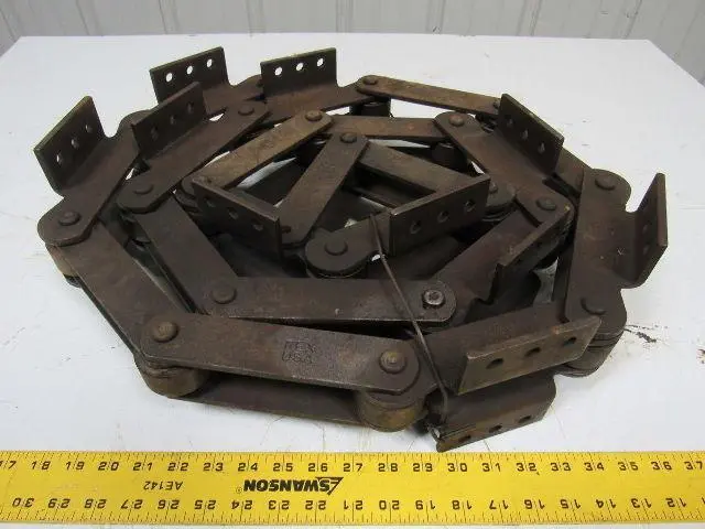 REXNORD 6" Pitch Slat Conveyor Chain Max Cotter Width 2.6"