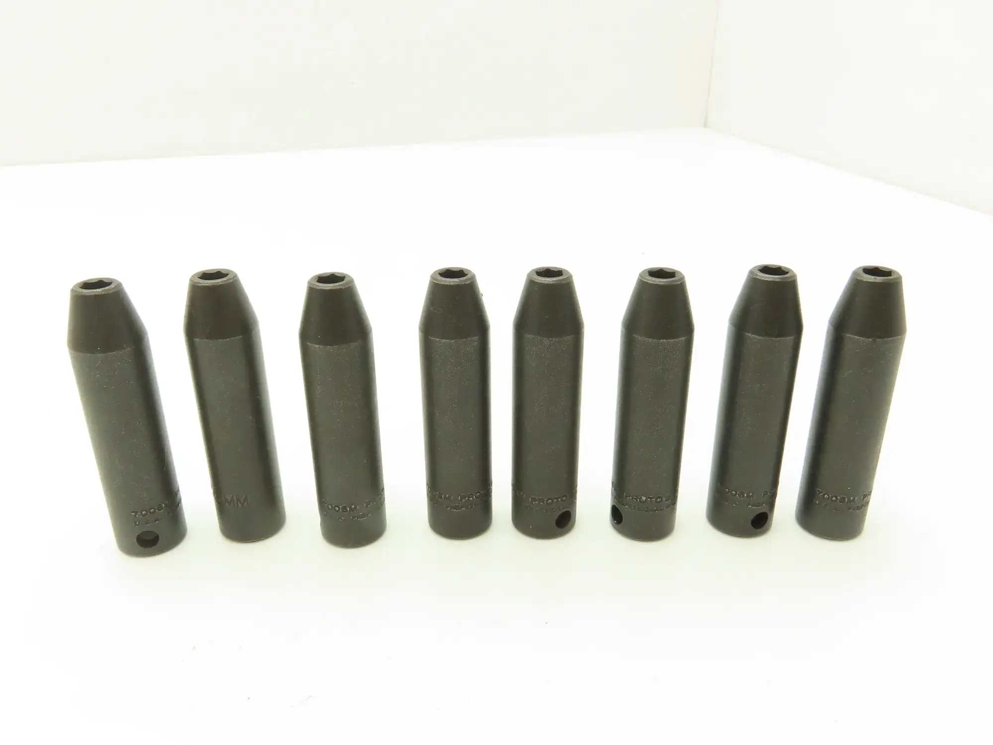 Proto 7006M 3/8" Drive 6MM 6 Point Impact Socket Deep 2-3/4"L  Metric Lot of 8
