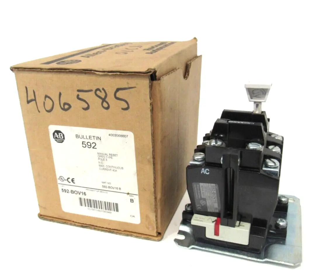 ALLEN BRADLEY 592-BOV16 OVERLOAD RELAY 592BOV16 NEW SURPLUS