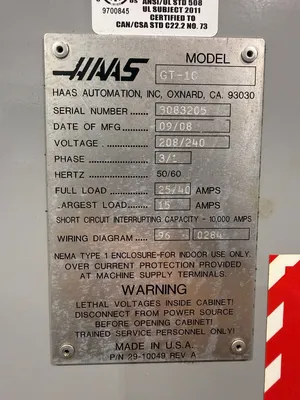2008 HAAS GT-10 CNC Lathes | GMT (13)