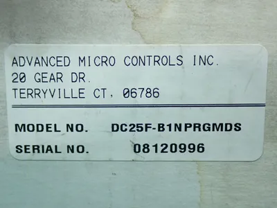 Used ADVANCED MICRO CONTROLS DC25FB1NPRGMDS Encoders Ohio US | HGR 24 #1007072