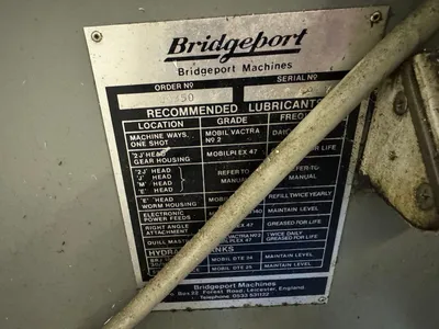 BRIDGEPORT TURRET MILL Milling | Bowland Trading Ltd (12)