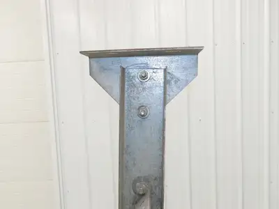 33-3/4"W Conveyor Leg Stationary Floor Support 30" to 43"H Galvanized