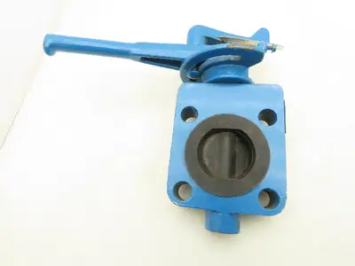 Media Valve Co. WCB-1500WP CS-CS-NR Butterfly Valve 2-3/8" 10" Lock Down Handle