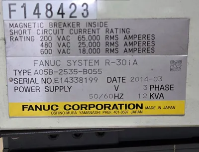 Used 2014 FANUC R-2000iB/210F + R-30iA Robots Michigan US | iGAM Industrial Marketplace #1176407