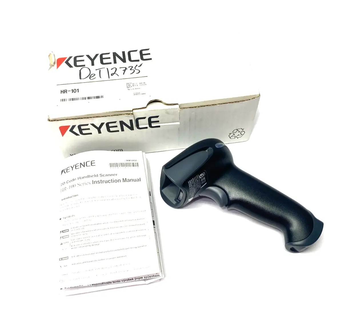 USED KEYENCE HANDHELD CODE SCANNER/READER, 0-114MM READING
