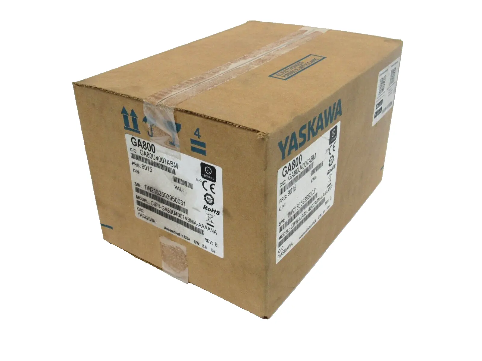NEW YASKAWA GA800 AC DRIVE GA80U4007ABMA-AAAANA GA80U4007ABM
